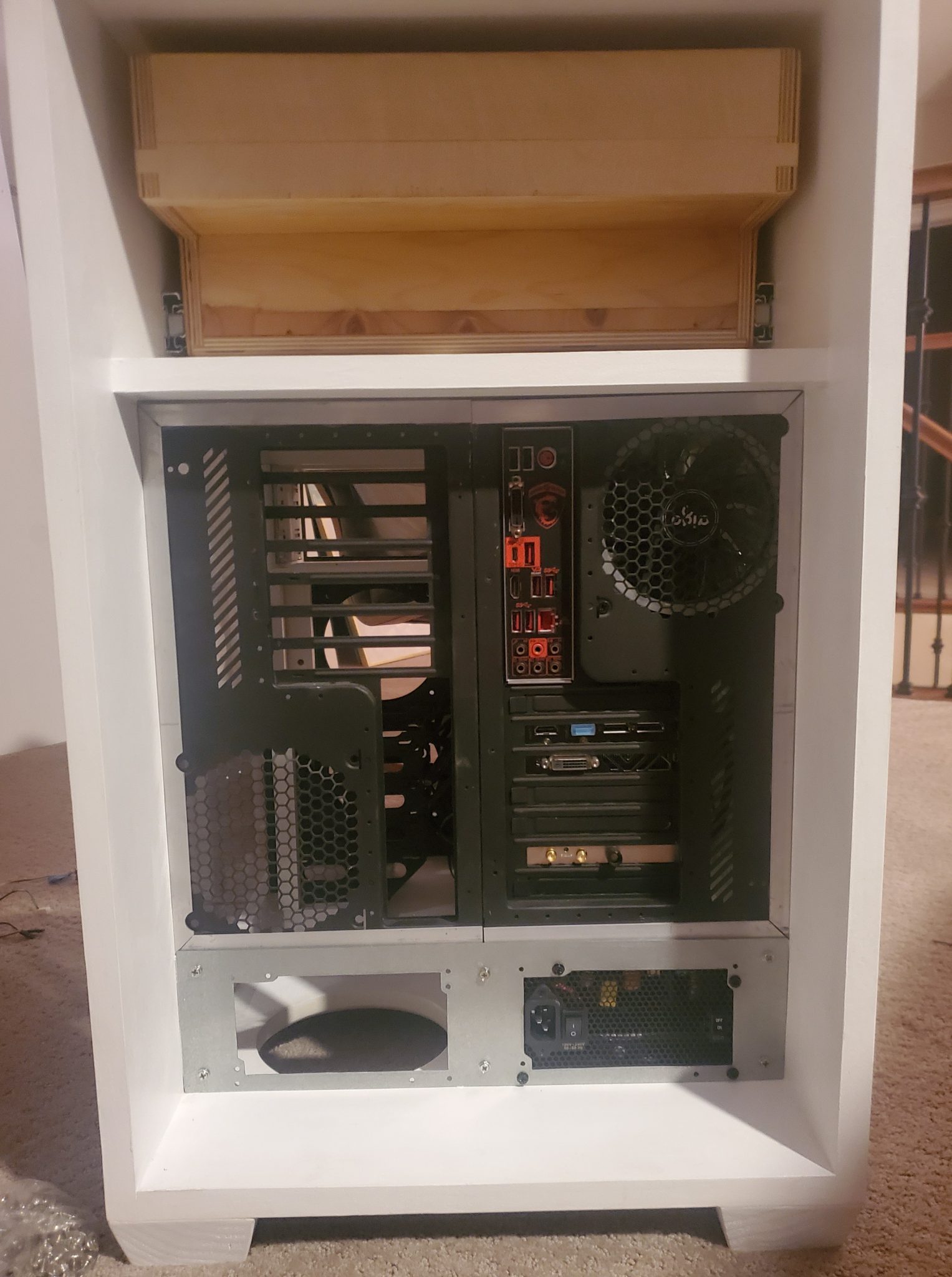 Custom dualPC desk enclosure. EZees Crossovers